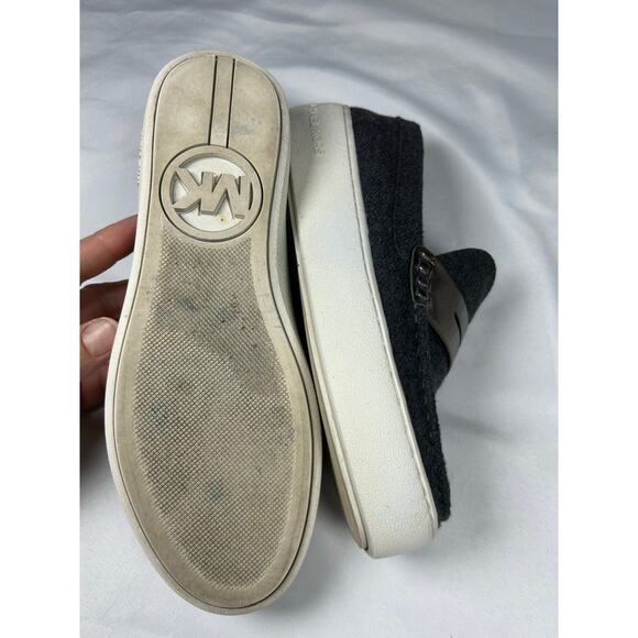 Michael Michael Kors Women's Slip On Metallic Trim Penny Loafers Size 6 - Picture 8 of 11